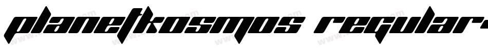 PlanetKosmos Regular字体转换